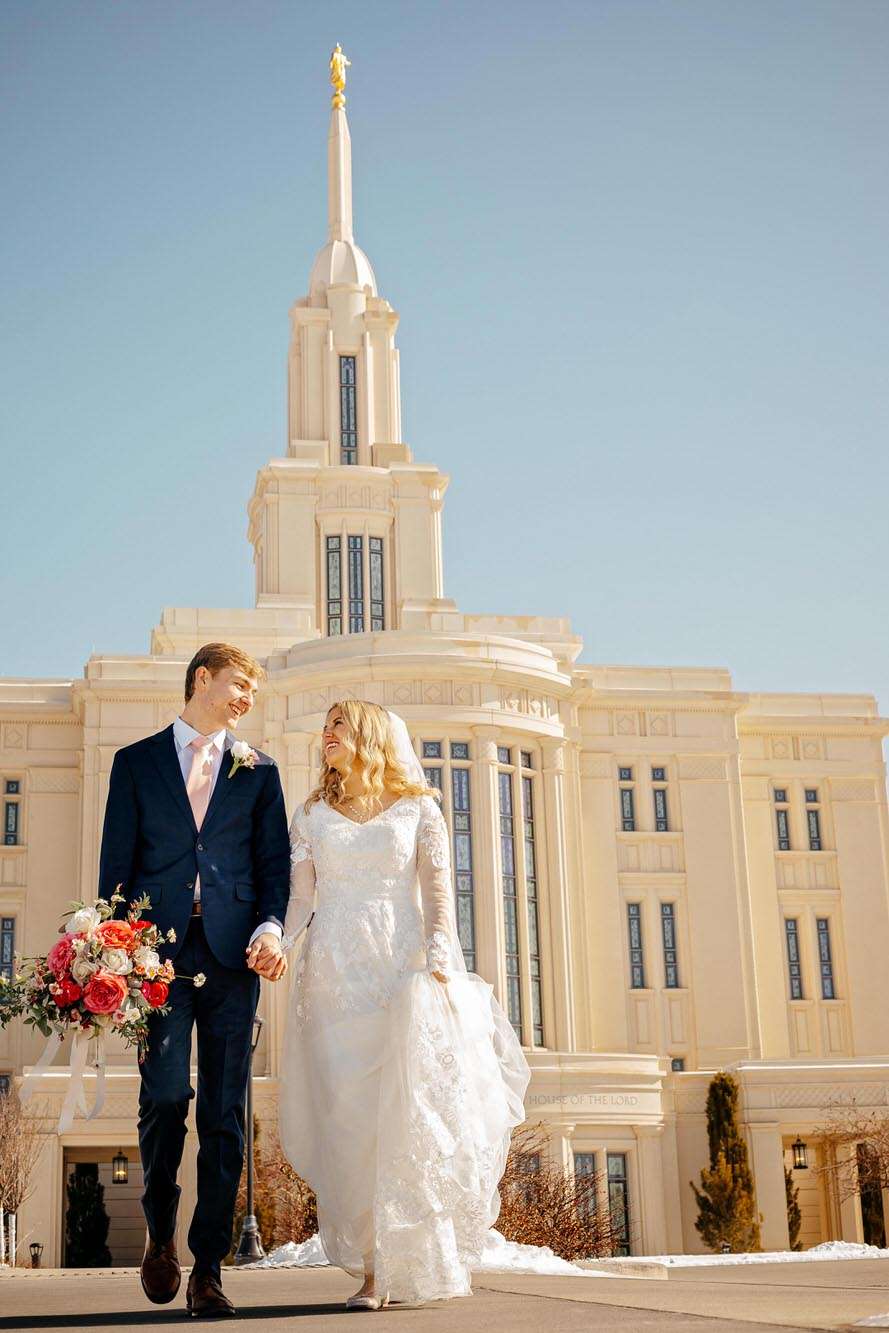best utah wedding photographers payson temple