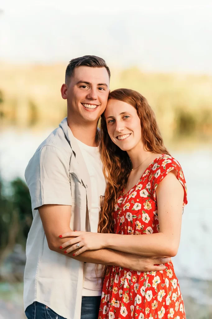 Couple photo at Salt Lake City Utah lake