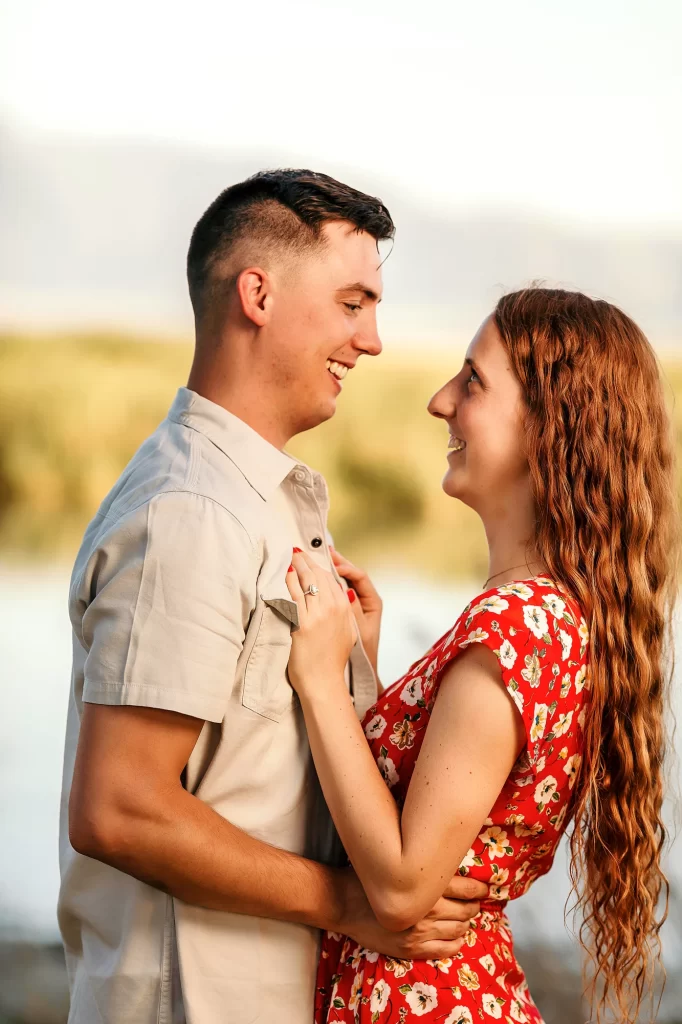 Engagement session at Utah lake