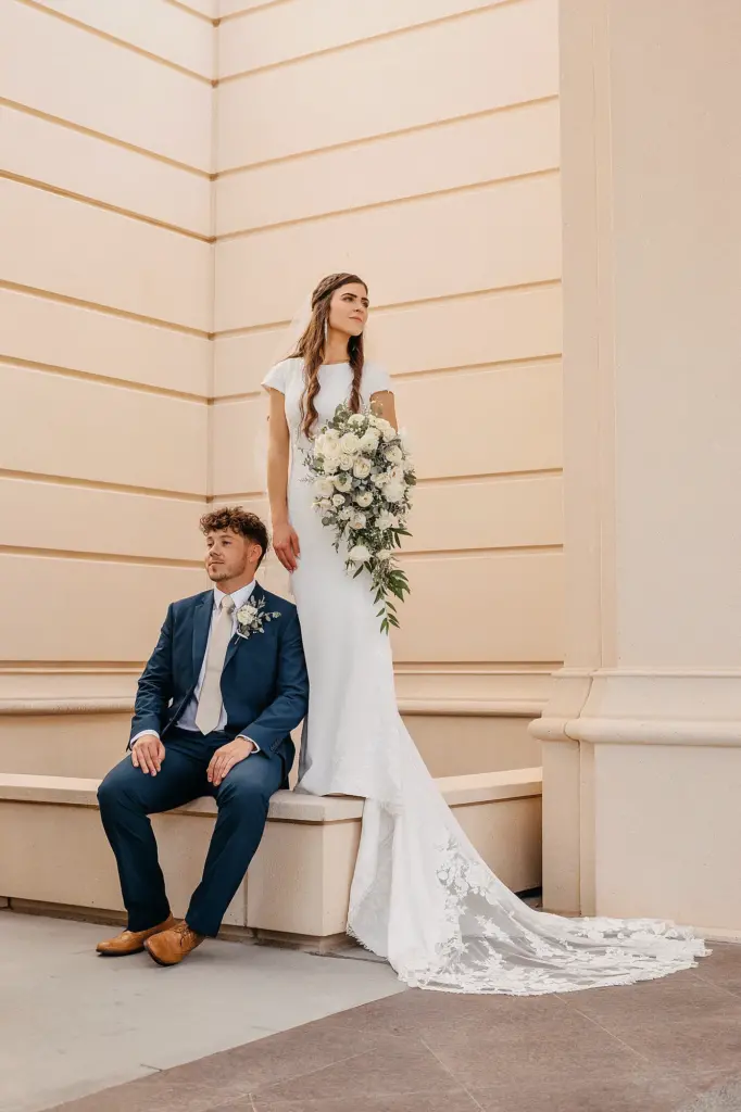 payson temple wedding couple