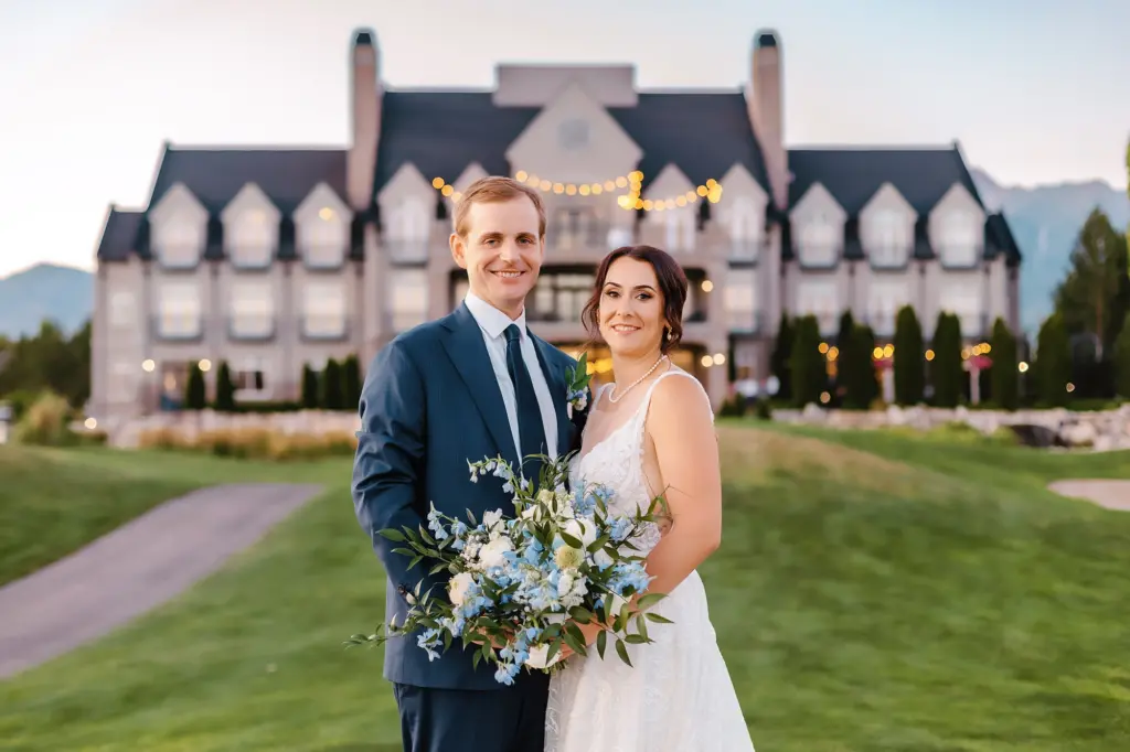 Couple at their wedding in Sleepy Ridge, Utah